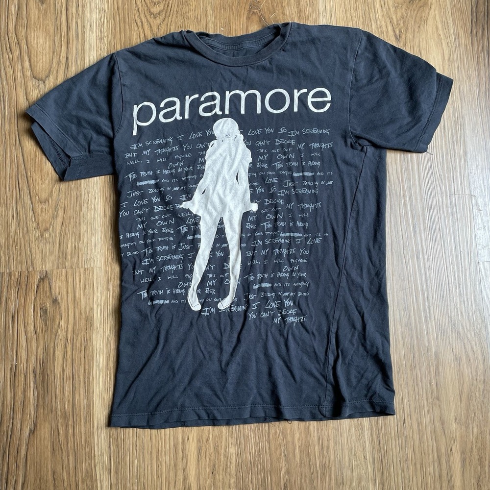 Paramore Decode Lyrics Official Merch "Fangs" T Shirt Black S/XS? Rare Twilight